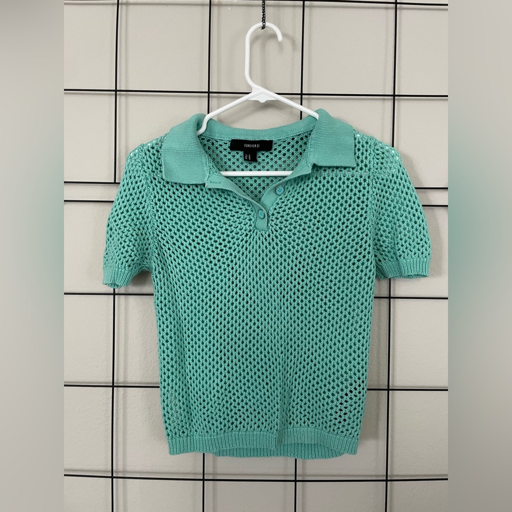 Forever 21 Collard Knit Top